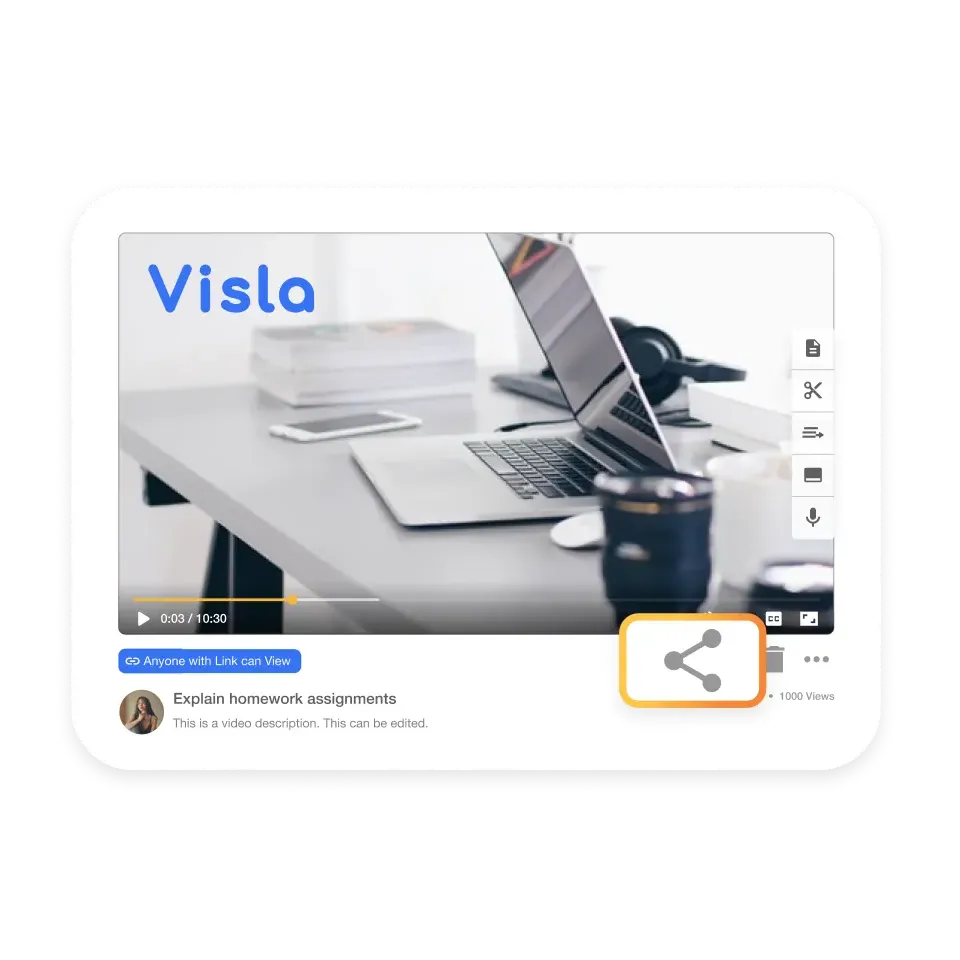 Output stage in AI Director Mode where teams edit, export, share, and publish AI-generated videos.